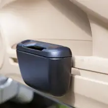 1 шт. полезное подвесное дизайнерское мусорное ведро для автомобиля, Мини мусорное ведро, долговечное мусорное ведро для автомобиля, необходимые аксессуары для автомобиля