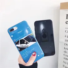 Ins head text D bean curd shop frosted hand case For iPhone X 6 6s 7 Plus 8 8Plus Smooth Tempered Glass soft Phone Cases