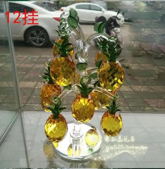 Кристалл ювелирные изделия счетчик ананас дерево украшения свадебный подарок идеи украшения
