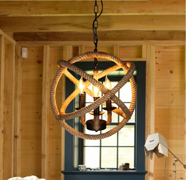 Rope Orb Chandelier Rustic Lighting Industrial Ceiling Fixture Rope Orb Chandelier Rustic Lighting Industrial Ceiling Fixture Sphere Pendant
