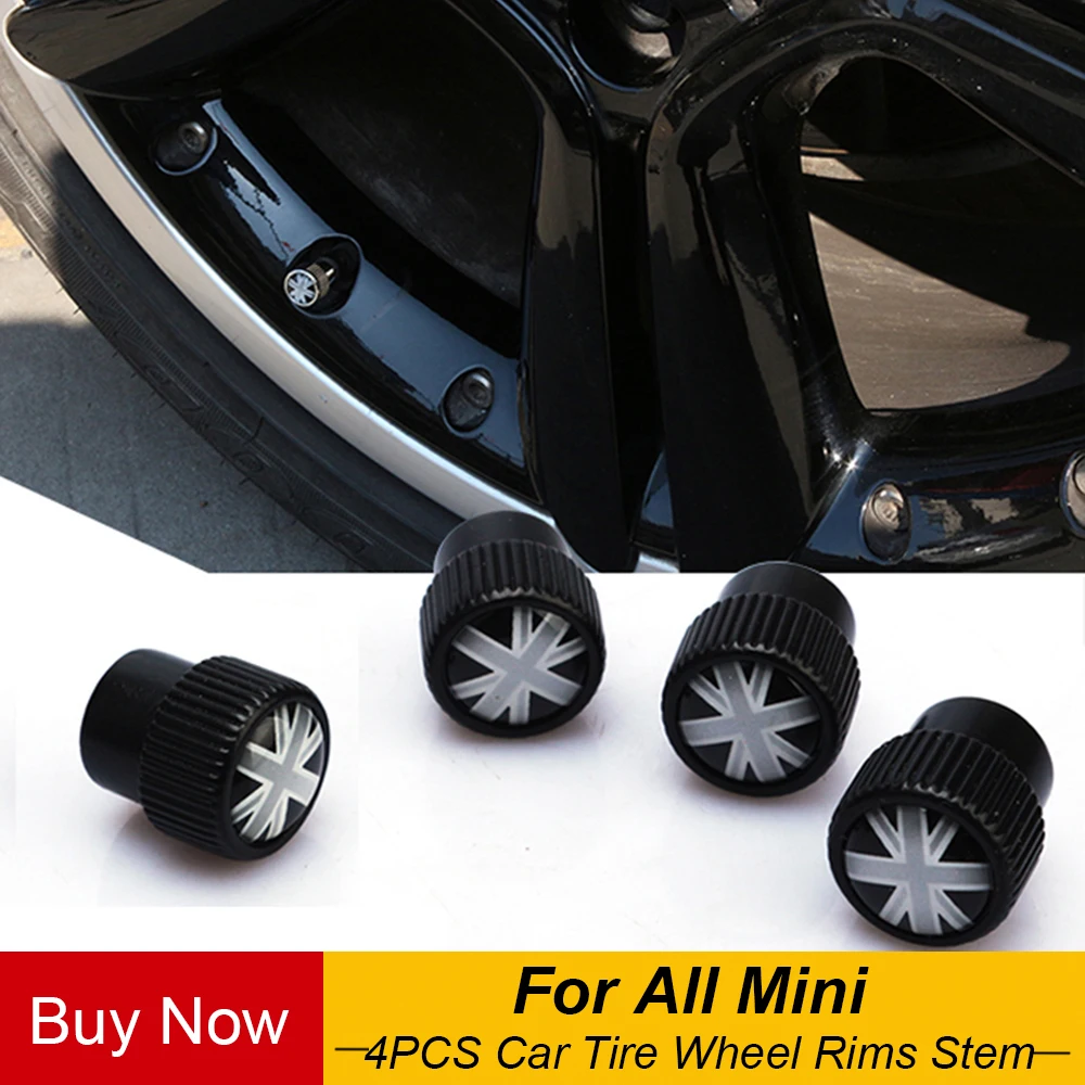 Car Tire Wheel Rims Stem Air Valve Caps Case Cover For Mini Cooper JCW Countryma 