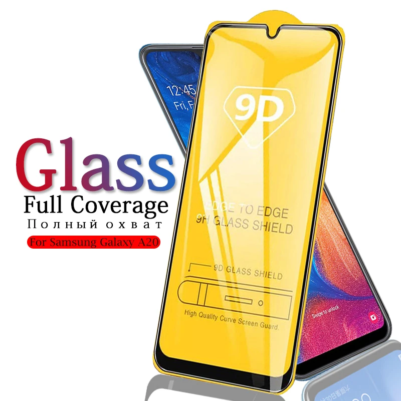 

9d full glue tempered glass for samsung galaxy a20 a20e protective glass screen protector for samsung a20 a 20 e 20a a205f film