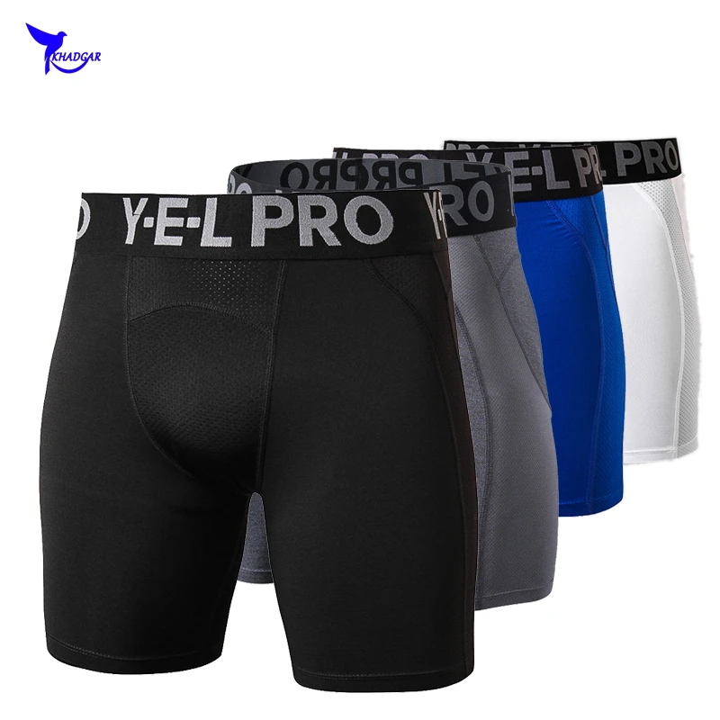 2019 Gym Fitness Sport Shorts Mens Compression Running Tights Patchwork ...