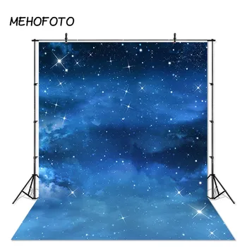 

MEHOFOTO Night Space Photography Backdrops Little Star Night Sky Backdrop Newborn Baby Photo Studio Background