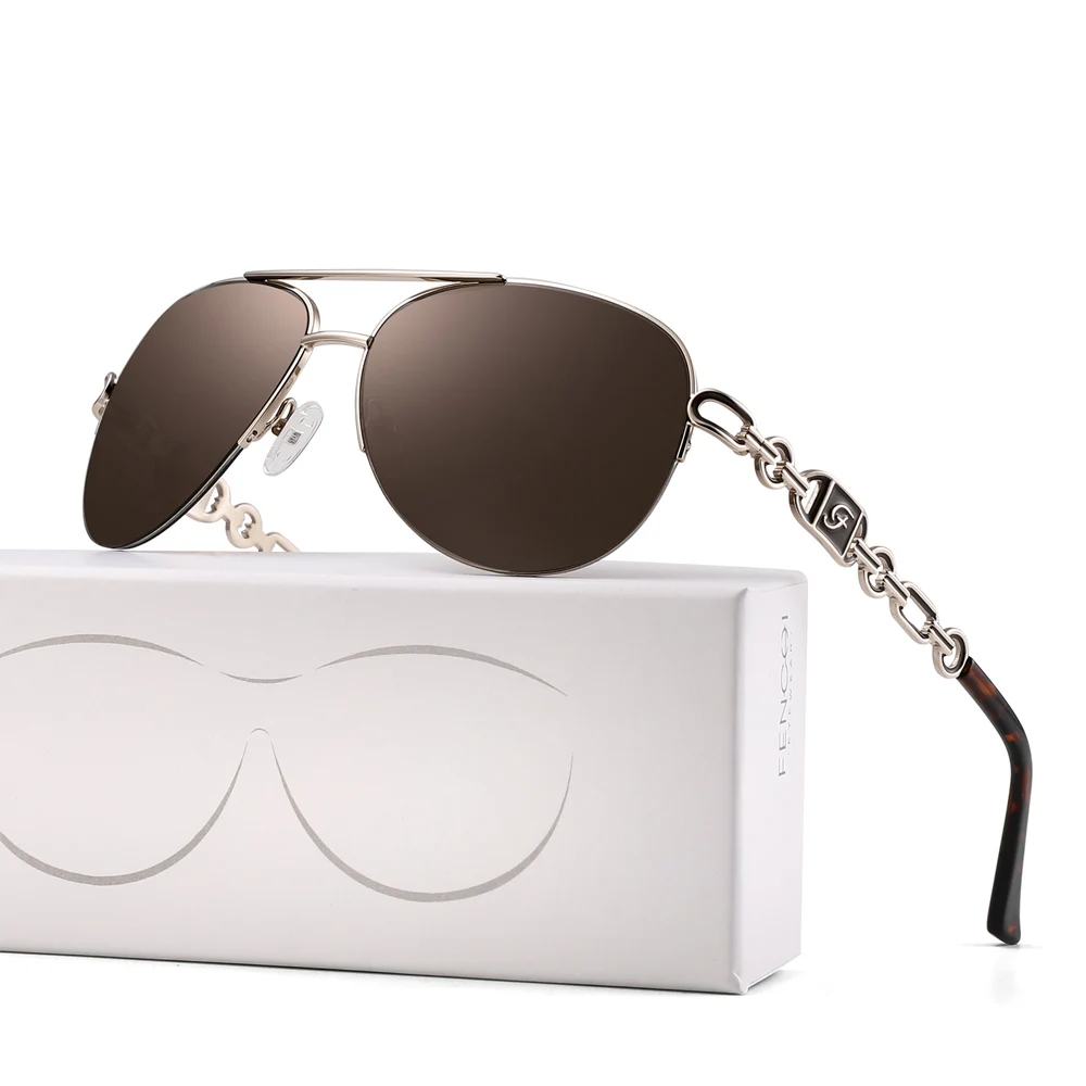 square sunglasses FENCHI Pink Sunglasses Women 2021 Pilot Vintage Female Sun Gasses UV 400 White Shades Zonnebril Dames Oculos Feminino De Sol cute sunglasses Sunglasses