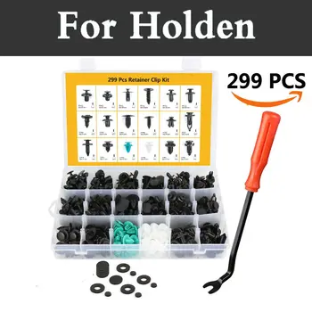 

299x/Box Car Fasteners Retainer Cover Clip Assortment Retainers Rivets For Holden Barina Calais Commodore Cruze Monaro Statesman