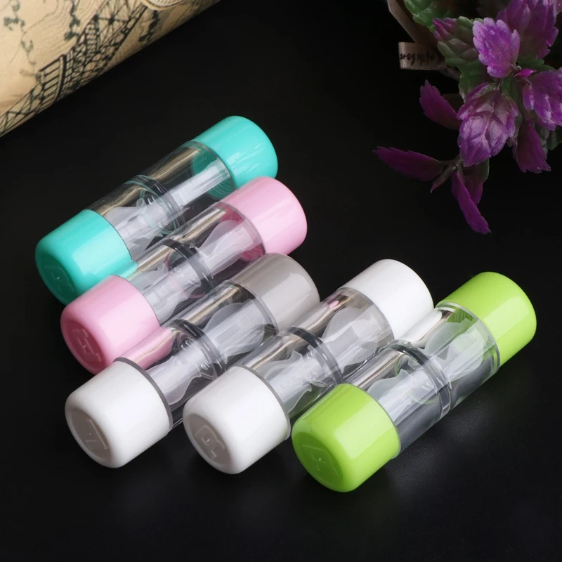 

Free delivery 2018 Cosmetic Contact Lens Container Holder RGP Hard Contact Lens Case Protective Box