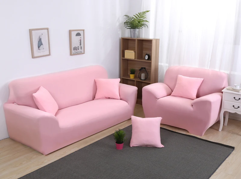 Плюшевый гибкий эластичный чехол для дивана, большой эластичный чехол для дивана, чехол для мебели, однотонный чехол для дивана 1/2/3/сиденье