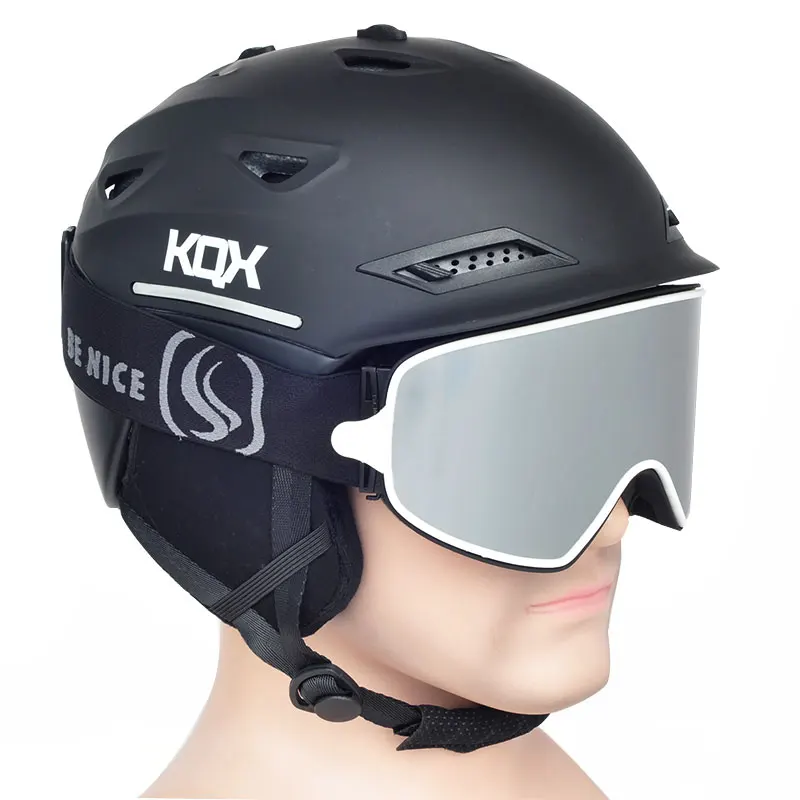 2 в 1 с магнитным двойным использованием поляризованные линзы противотуманные UV400 сноуборд мужские лыжные очки женские лыжный шлем очки набор