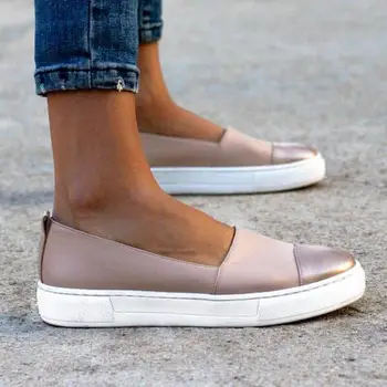 

Flat Shoes Women Casual Loafers Slip on Mocassin Femme Platform Shoes Ladies Wedage Shoes For Women Creepers Zapatos Mujer 2020