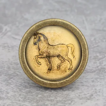 Retro Animal Horse Knobs Drawer Dresser Knobs Handmade Cupboard Pulls / Kitchen Cabinet Knobs Handles Furniture Hardware round brass dresser drawer knobs and pulls cupboard kitchen knobs furniture cabinet handle pull hardware 10pack