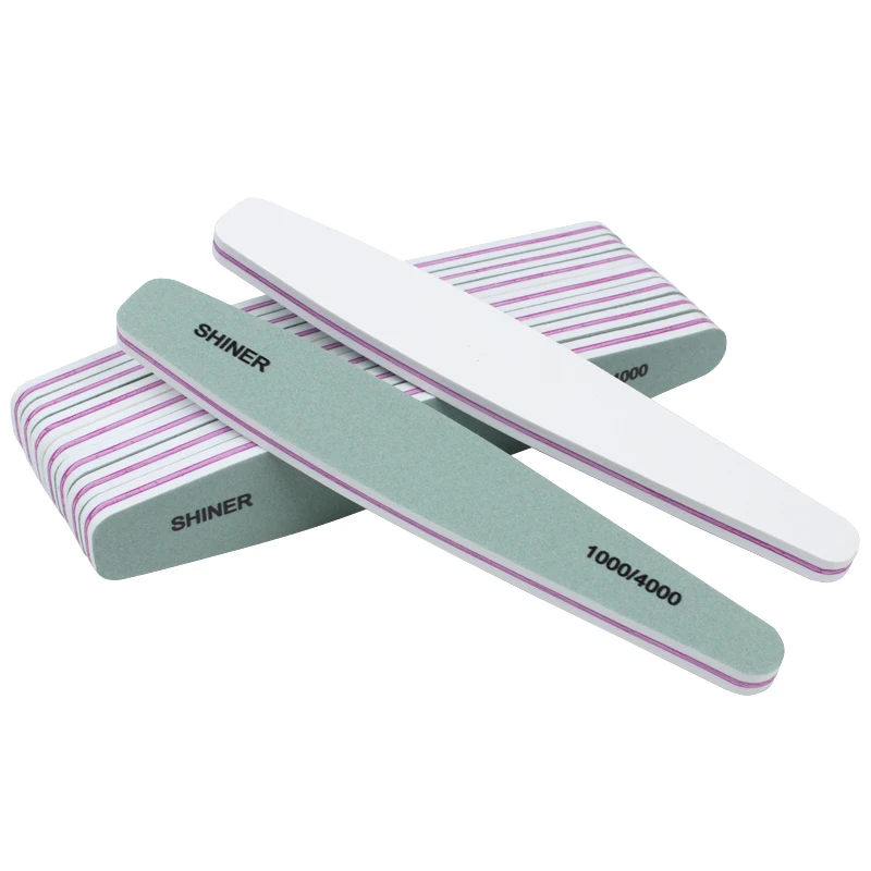 Buffer para Manicure Lixa de Unhas Face de Diamante Esponja Unha - 4000 Art Lixar Arquivos Pedicure Dupla Shiner Ferramentas 50 Pcs 1000 5 Lixas e polidores de unha