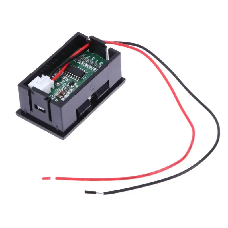 Двухпроводной DC3.2-30V 0,5" ЖК-дисплей Авто Цифровой вольтметр для автомобиля светодиодная панель красная измеритель напряжения вольтметра датчик модуля автомобили аксессуары
