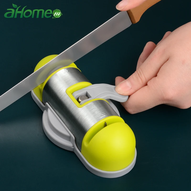 

Knife Sharpener with suction 2-Stage Diamond Coated Wheel Sharpening Stone Anti-slip Sharpening Tool for Kitchen Dull Knives