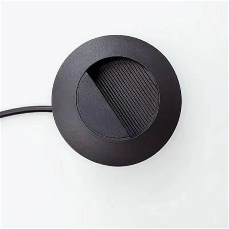Kenlux Round Led stair light step lights 3W COB 85*85mm AC85-265V outdoor & indoor waterproof Fashion recessed wall lamp