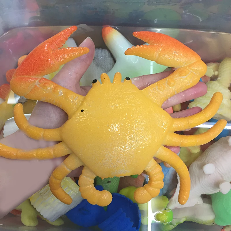 

ZHUTOUSAN 1pc Big Crab Shape Animal Kingdom Crystal Soil Kids' Favor Grow Up Toys Party Decoration Painting Color Water Gels