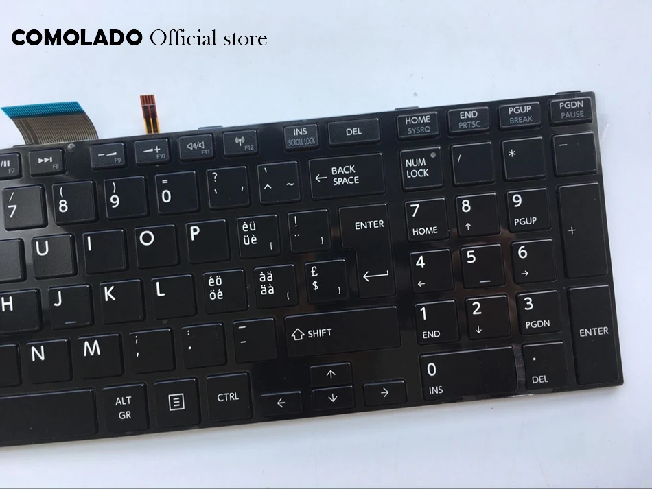 SW Swiss backlit Keyboard For Toshiba C70-A U50 M50 L50 L70 S50 S55 S70 S75 black laptop keyboard SW Layout (2)