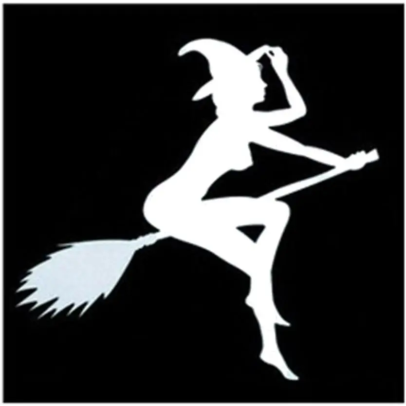 Accessories Graphics Car Styling Funny Sexy Witch Lady Gir Sexy Witch Lady Bumper Sticker bumper