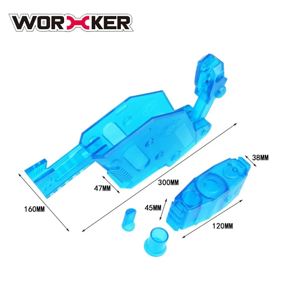 Работник изменение короткий меч образный чехол для Nerf Stryfe прозрачный синий аксессуары для игрушечного пистолета съемная передняя трубка