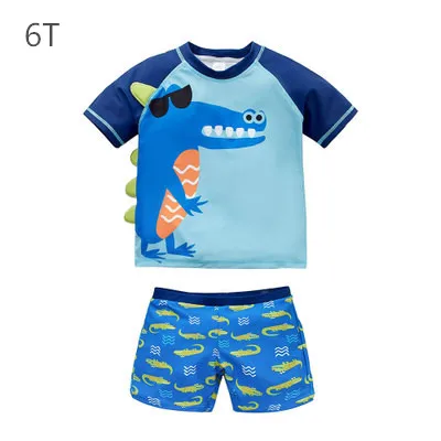 Летний Быстросохнущий раздельный купальник для маленьких мальчиков с рисунком из мультфильма, Солнцезащитный купальник,, Весенняя пляжная одежда, купальный костюм для детей, Meninos - Цвет: 13