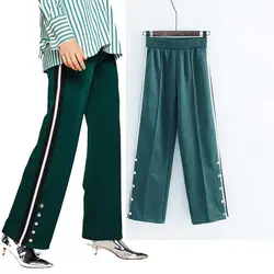 Весна 2018 новый шаблон Скрытая скидка Vent степень герметичности высокое Для досуга широкие брюки длинные штаны