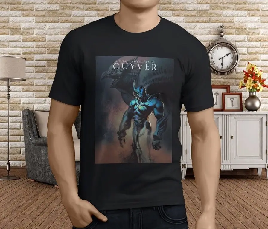 

New Popular Guyver Japan Anime Men's Black T-Shirt S-3XL