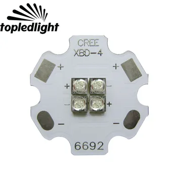 

Topledlight Customize Cree XBD XB-D 4Leds Led Emitter Lamp Light Beads White/Warm White/Red/Green/Blue/Yellow Landscape Lighting