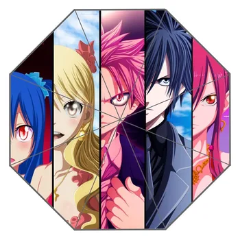

New Custom Fairy Tail Artwork Umbrella Sunny and Rainy Sunscreen Anti-uv Umbrella #ASD045JK