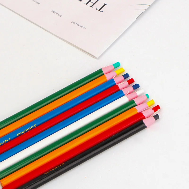 Крой-свободный швейная мелок портного карандаши ручка по ткани маркер мел для шитья одежды карандаш для Портной Швейные аксессуары 6 шт./компл