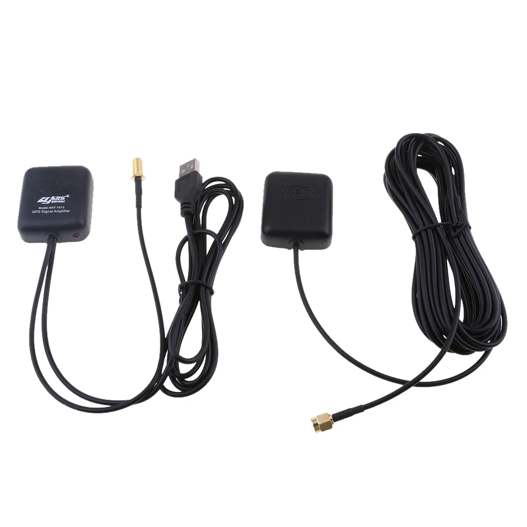 Car GPS Signal Amplifier Booster for Enhance 5M Repeater Receiver + Transmiter for Phone Navigation