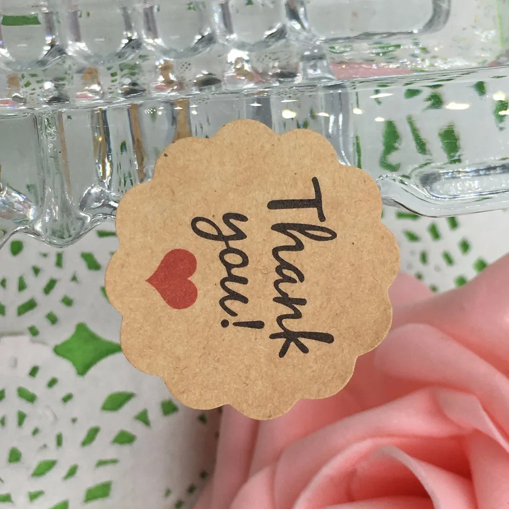 500 шт./лот 3*3 см бумага thank you heart круговая клейкая наклейка для письма этикетки