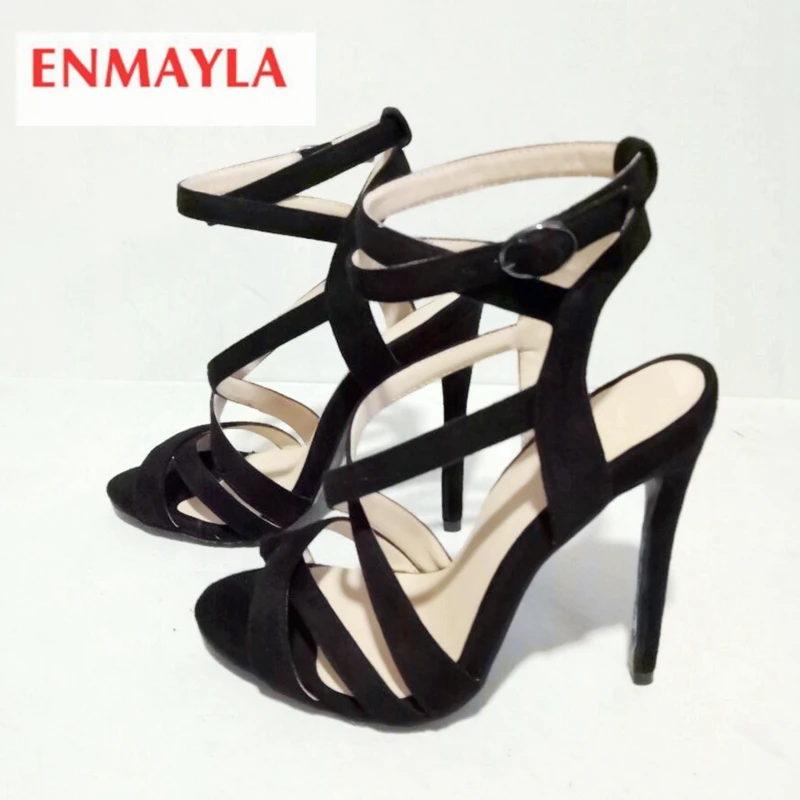

ENMAYLA Buckle Strap Casual Women Shoes Sandalia Feminina Sandalias Mujer 2019 Size 34-43 ZYL2412