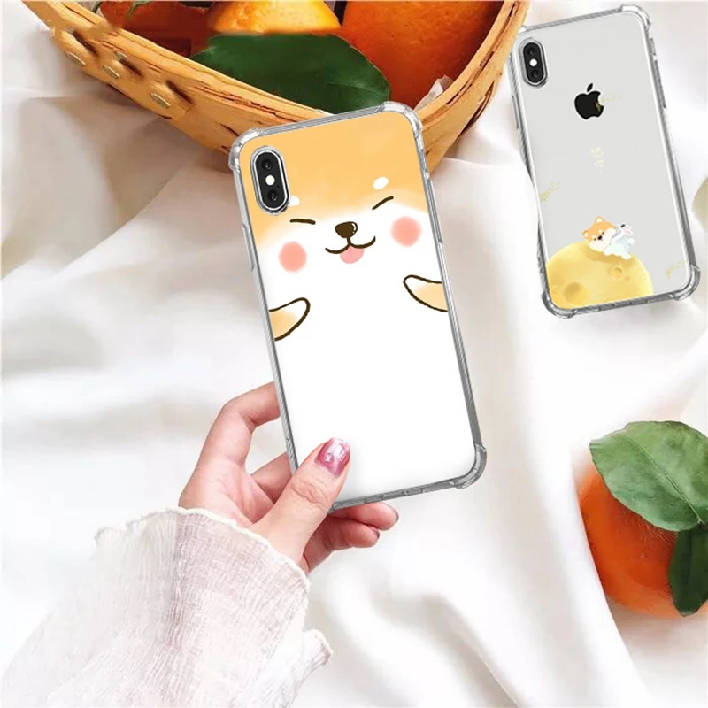 Прозрачный силиконовый чехол для телефона iPhone 11 pro max 7 8 6 6s plus xs x xr крутой shaba Inu