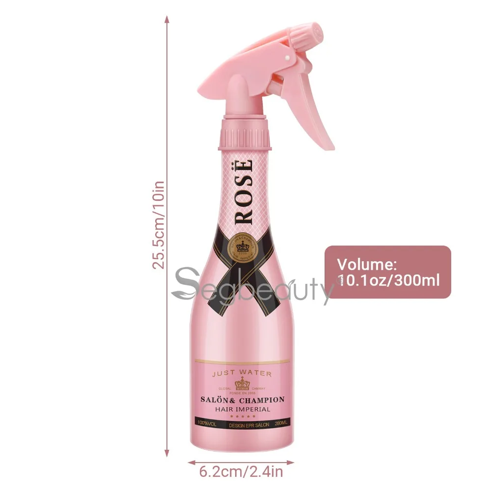 Baratos Segbeauty botella de pulverizador para cabello 280ml botella de Spray de plástico con ajustes de flujo de niebla fina Mister vacío para soluciones de limpieza