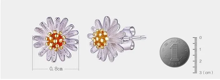 daisy fresh flower earrings (6)