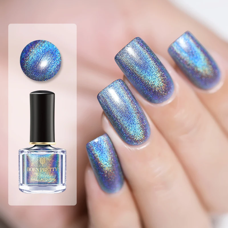 BORN PRETTY 6ml Deluxe Holographic Nail Polish Laser Glitter Nail