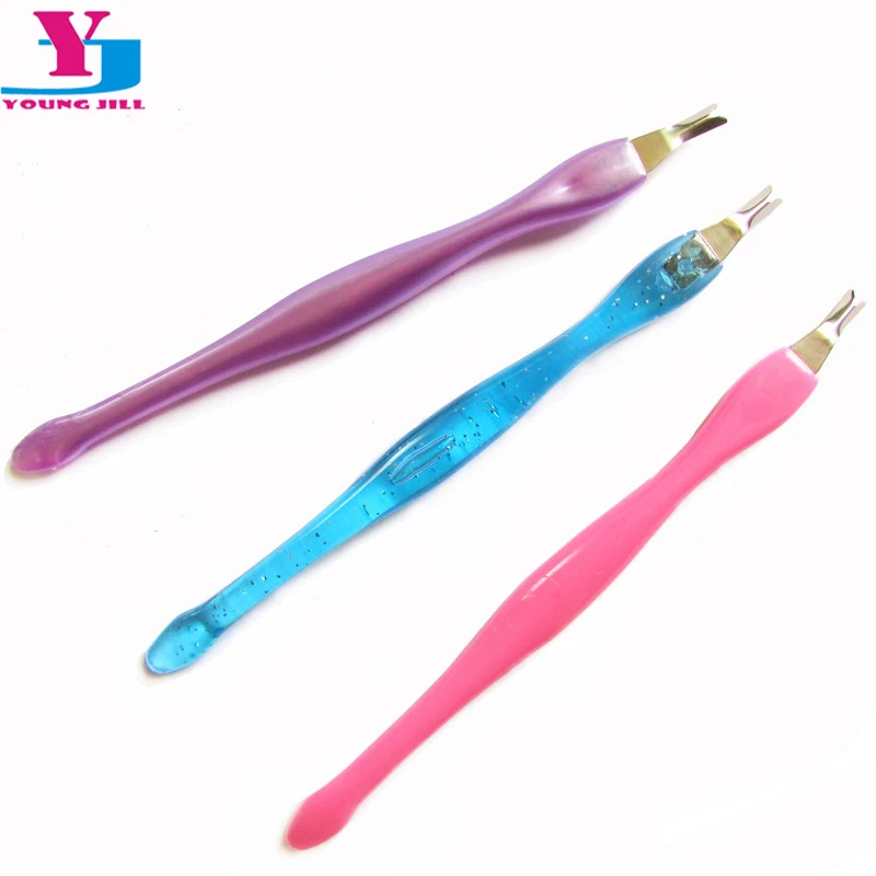 50pcs Wholesale Professional Cuticle Pusher V Shape Nail Art Pusher Remover Manicure Pedicure