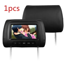 1pcs 7 inch 800×480 Digital Screen Resolution Black Leather 7” LCD monitor display Car Pillow monitor audio car styling