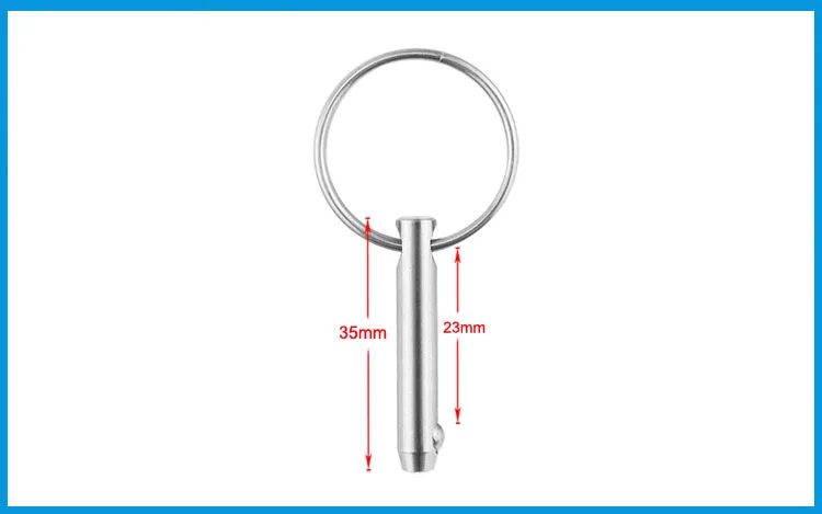 4 шт. 6*35 мм 316 из нержавеющей стали БЫСТРОРАЗЪЕМНАЯ брошь с помпоном для лодки Bimini верхняя палубная петля морское оборудование аксессуары для лодки