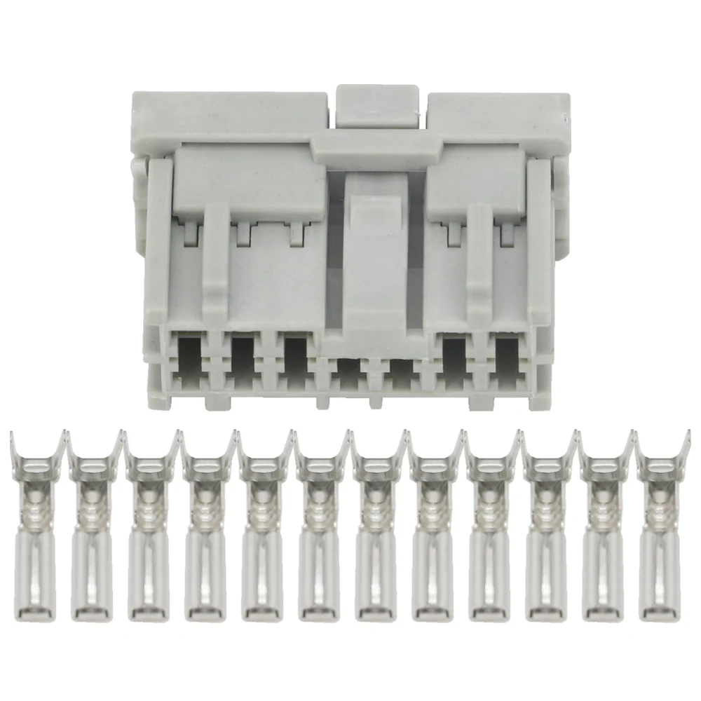 10 Sets12 Pin Clamps Light gray Automotive Connectors With terminals DJ7126-2.2-21 12P 10 Sets12 Pin Clamps Light gray Automotive Connectors With terminals DJ7126-2.2-21 12P