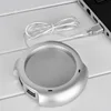 USB Warmer Sliver Warm Tea Coffee Cup Mug Warmer USB Heater Pad With 4 USB Port Hub With On/Off Switch ► Photo 3/4