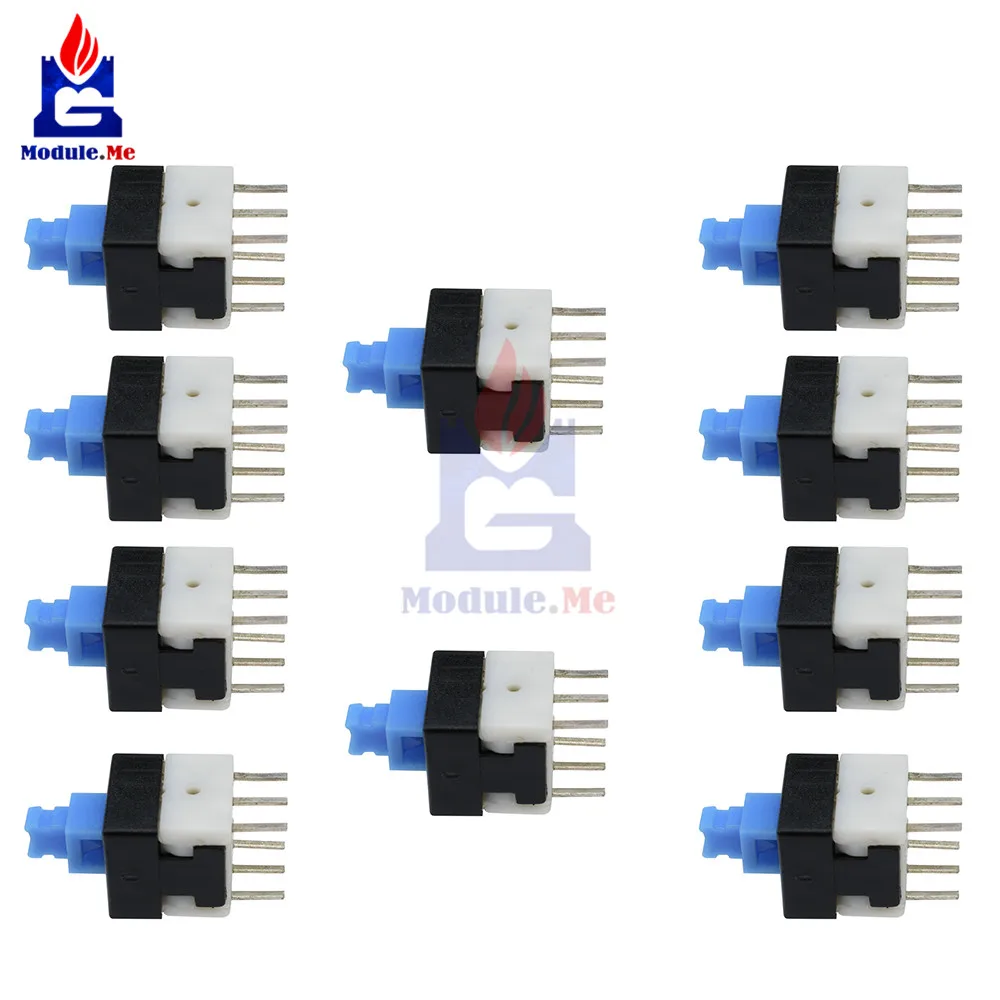 20 шт. 8X8 мм 8X8 мм крышка самоблокирующийся Тип переключатель с квадратной кнопкой синий 100000 раз срок службы