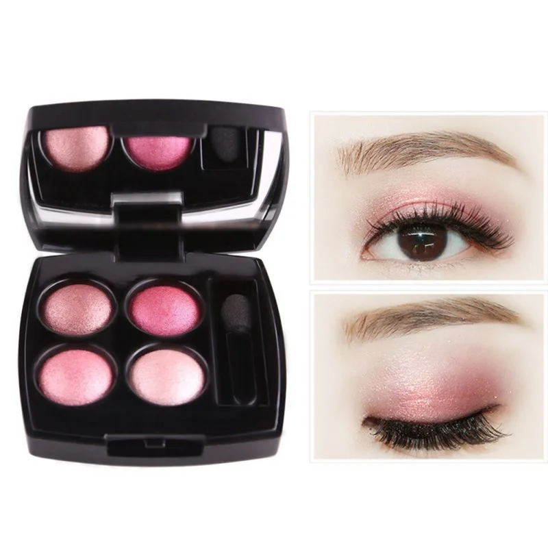 

Long-lasting Portable Matte Eyeshadow Palette Natural Nude Earth Color Eye Shadow Beauty Makeup 4 Colors t1