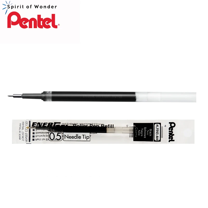 10 шт./кор. Pentel LRN5 вставка из жидкого геля чернил Refill для EnerGel Deluxe RTX выдвижной ручки-быстрое высыхание-иглы-0,5 мм