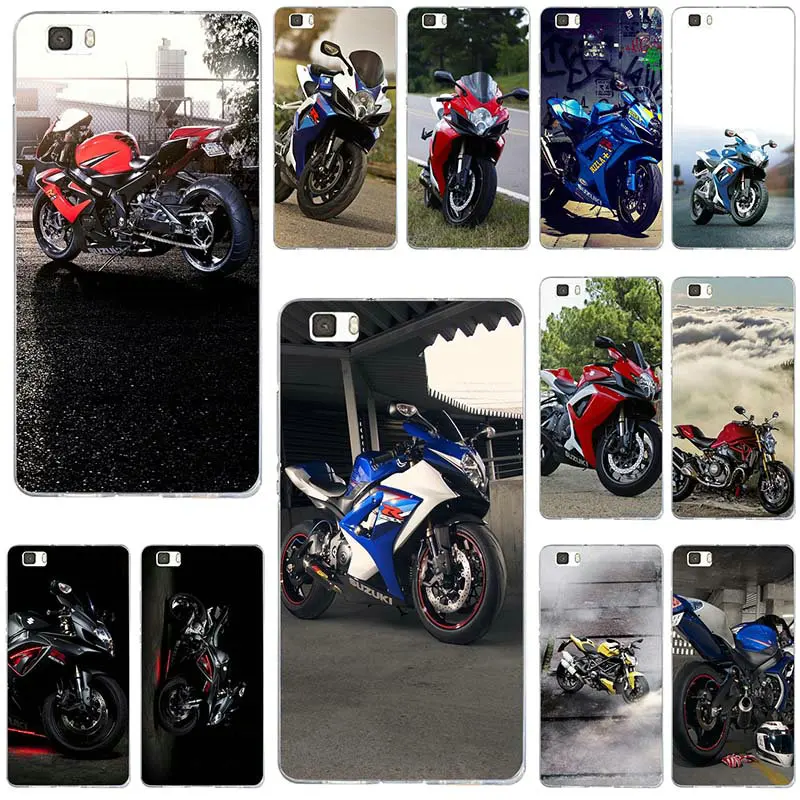 Suzuki GSX R мотоцикла Kawasaki Мягкие TPU чехлы для телефонов huawei P8 P9 P10 P20 P30 Коврики 10 Lite 2017