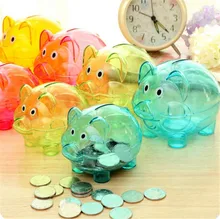 Toyzhijia 1 pçs limpar caixas de dinheiro de brinquedo mealheiro bancos presente crianças caixas de dinheiro moeda mealheiro caixa de poupança de dinheiro moneybox para crianças