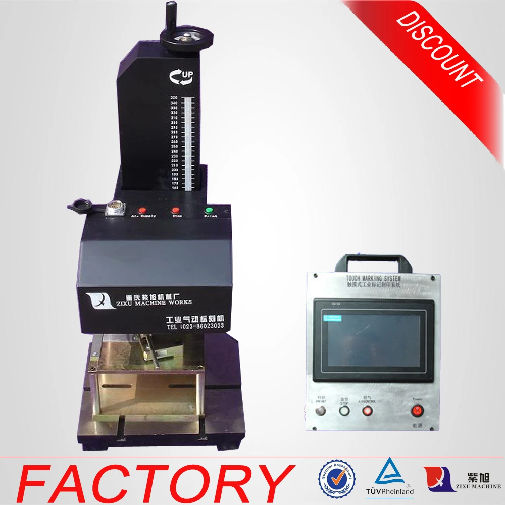 Automatic Marking Metal Name Tag Machinein Wood Router from Home