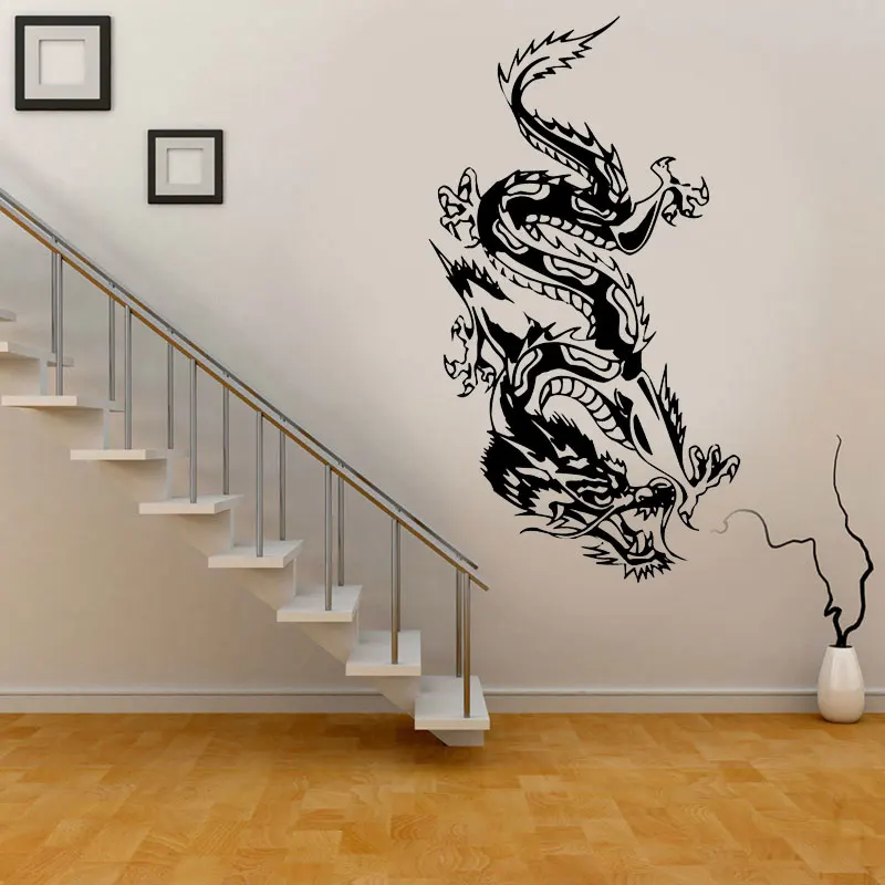 

Sticker decal vinyl car bike laptop bumper chinese dragon decal mythical animal living bedroom mural E528