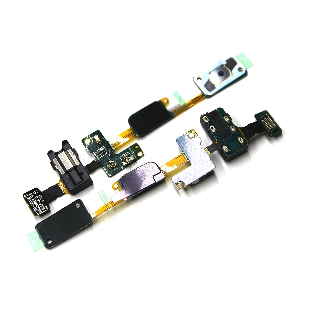 10pcs lot Home Button Key Return Light Sensor Menu Keyborad Headphone Audio Jack Flex Cable For Samsung Galaxy J7 Prime G610F