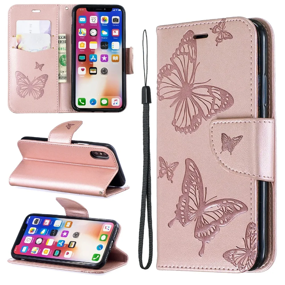 Чехол для iPhone 8 Plus Ретро Бумажник Флип кожаный чехол Iphone 7 6 6s plus Hoes X Coque корпус
